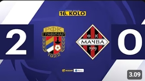Графичар - Мачва 2:0 (0:0) - 16. коло