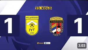 Динамо Југ - Графичар - 1:1 (0:1) - 23. коло