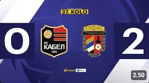 Кабел - Графичар 0:2 (0:1) - 37. коло