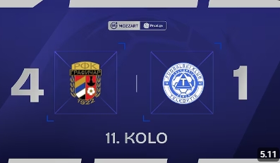 Графичар - Телеоптик 4:1 (3:1) - 11. коло