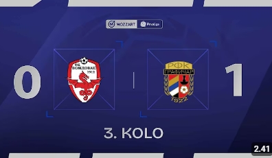 Вождовац - Графичар 0:1 (0:0) - 3. коло