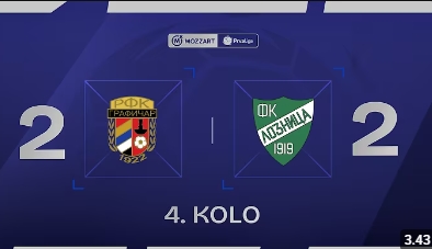 Графичар - Лозница 2:2 (0:1) - 4. коло