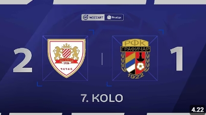 Борац 1926 - Графичар 2:1 (1:0) - 7. коло